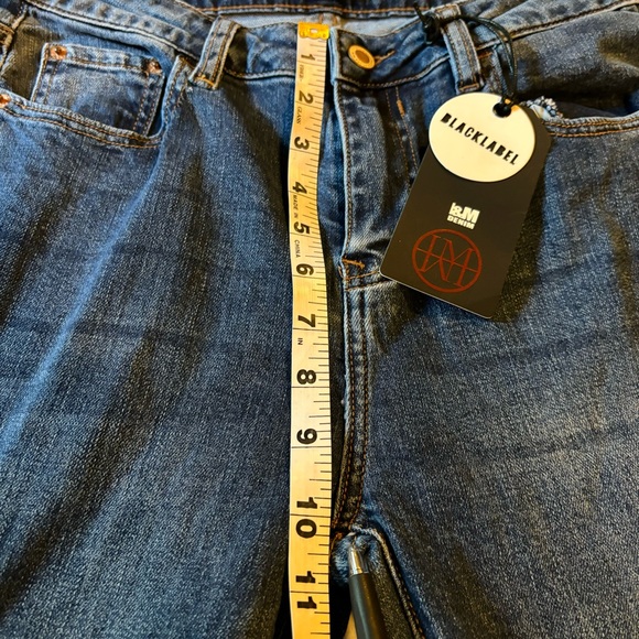 I&M Denim Black Label NWT High Rise Flare Dark Wash Women’s Jeans Size 29 - Picture 10 of 15